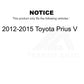 Front To Frame Suspension Stabilizer Bar Bushing Kit TOR-K201483 For 2012-2015 Toyota Prius V