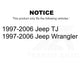 Front Suspension Stabilizer Bar Link Kit TOR-K3197 For 1997-2006 Jeep Wrangler TJ