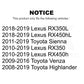 Front Left Lower Suspension Ball Joint TOR-K500188 For Toyota Highlander Lexus Sienna RX350 Venza RX450h RX350L RX450hL