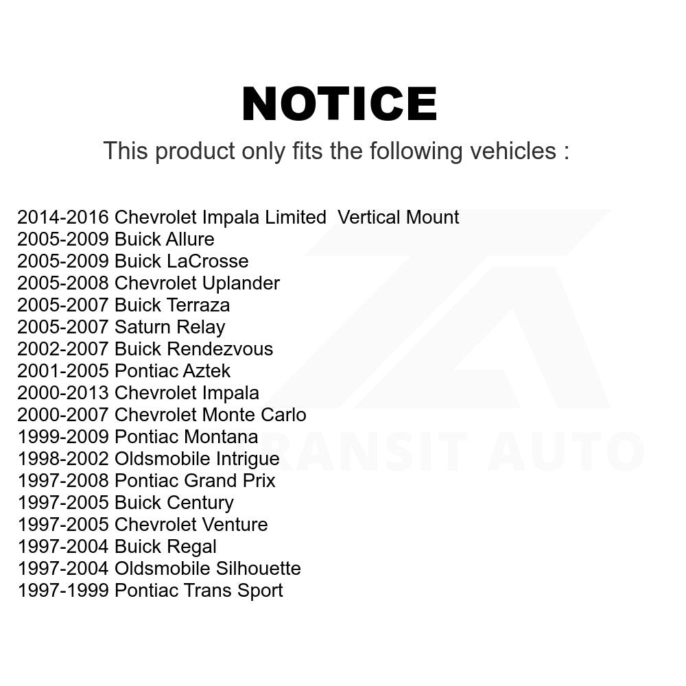 Front Lower Forward Suspension Control Arm Bushing TOR-K6712 For Chevrolet Impala Buick Pontiac Grand Prix Century LaCrosse Rendezvous Monte Carlo Venture Uplander Limited Regal Montana Oldsmobile