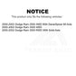 Front Upper Suspension Ball Joint TOR-K7394 For 2000-2002 Dodge Ram 2500 3500