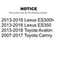 Front Suspension Stabilizer Bar Link Kit TOR-K750123 For Toyota Camry Lexus ES350 Avalon ES300h