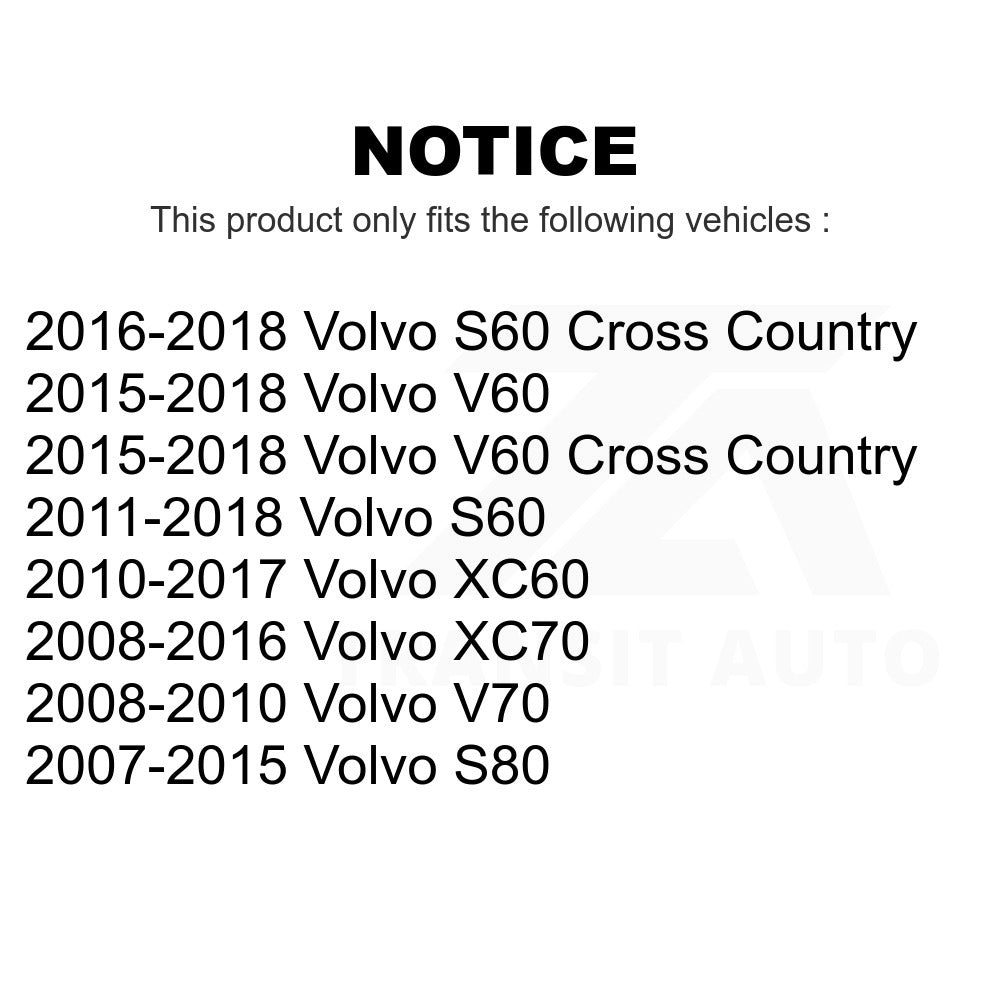 Rear Suspension Stabilizer Bar Link Kit TOR-K750398 For Volvo XC60 S60 XC70 S80 V60 Cross Country V70