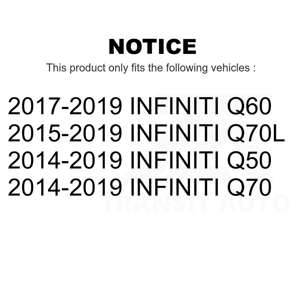 Rear Left Suspension Stabilizer Bar Link Kit TOR-K750775 For INFINITI Q50 Q60 Q70 Q70L