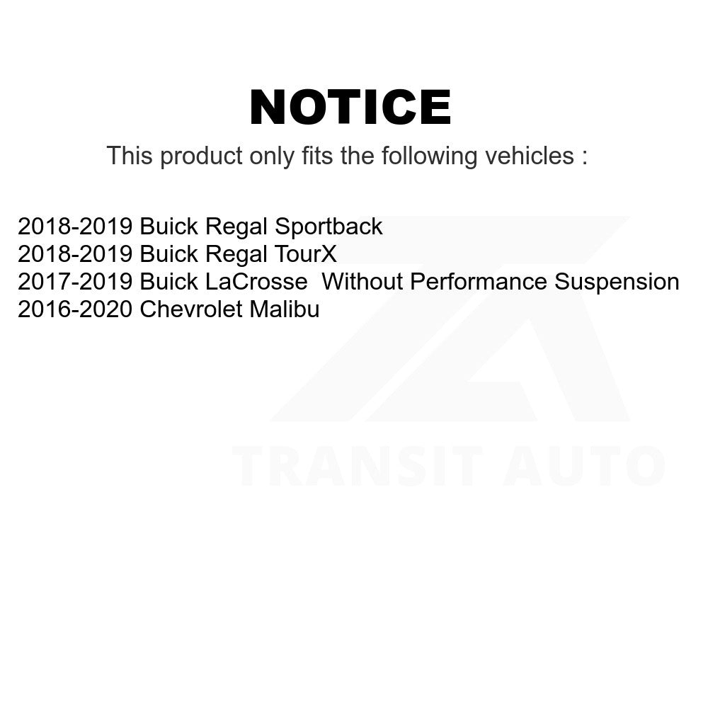Front Right Suspension Stabilizer Bar Link Kit TOR-K750905 For Chevrolet Malibu Buick LaCrosse Regal Sportback TourX
