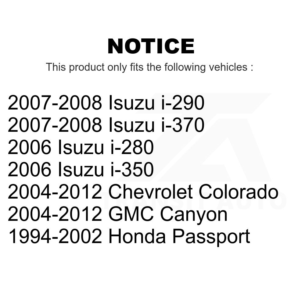 Front Lower Suspension Ball Joint TOR-K80997 For Chevrolet Colorado GMC Canyon Honda Passport Isuzu i-290 i-280 i-370 i-350