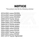 Front Suspension Stabilizer Bar Link Kit TOR-K90344 For Toyota Highlander Lexus Camry RX350 Avalon Venza RX330 Solara ES330 RX450h ES300 RX400h RX350L RX450hL