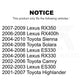 Front Left Lower Suspension Ball Joint TOR-K90346 For Toyota Camry Sienna Lexus Highlander RX350 RX330 Solara ES330 ES300 RX400h