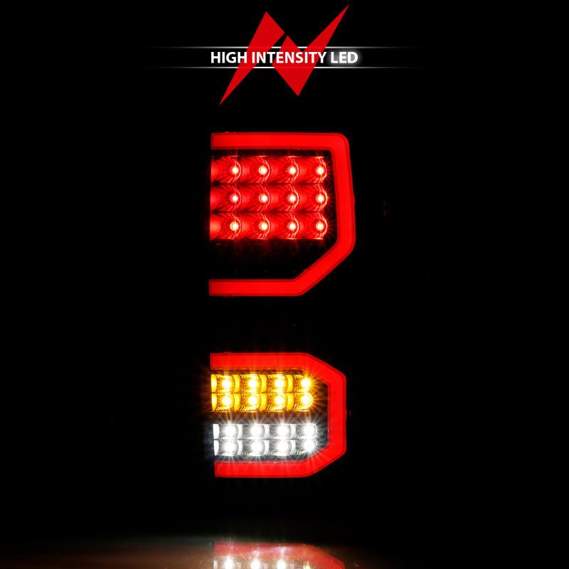 ANZO 2007-2013 Toyota Tundra LED Taillights Plank Style Black w/Smoke Lens | Too Fast Autoparts | Order Online | Canada & USA Shipping