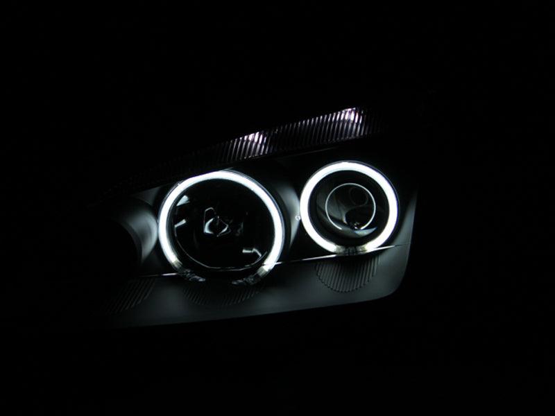 ANZO 2005-2007 Ford Focus Projector Headlights w/ Halo Black | Too Fast Autoparts | Order Online | Canada & USA Shipping