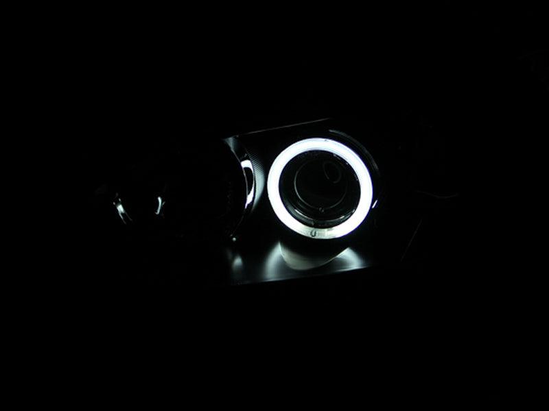 ANZO 2004-2008 Mazda 3 Projector Headlights w/ Halo Black (CCFL) | Too Fast Autoparts | Order Online | Canada & USA Shipping