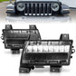 ANZO 2018-2021 Jeep Wrangler LED Side Markers Chrome Housing Smoke Lens w/ Seq. Signal Sport Bulb | Too Fast Autoparts | Order Online | Canada & USA Shipping