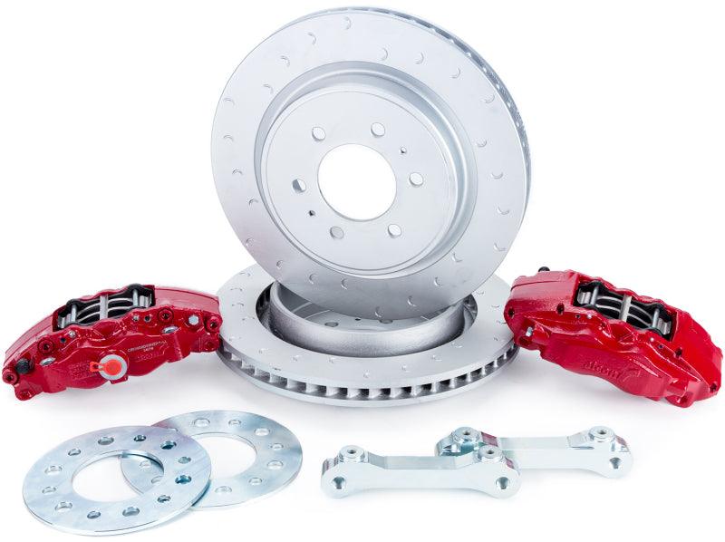 Alcon 10-14 & 17-18 Raptor/09-17 F150 360x32 Rotors 4-Piston Red Rear Brake Kit w/o Elect Park Brake | Too Fast Autoparts | Order Online