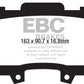 EBC 15+ Ford Mustang 2.3 Turbo Performance Pkg Yellowstuff Front Brake Pads