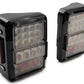Raxiom 07-18 Jeep Wrangler JK Axial Series Lux LED Tail Lights- Black Housing (Clear Lens)