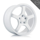 OPE Heritage White 18x9.5 5x114.3 Wheels - FF05-0147W