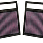 K&N Replacement Air Filter MERCEDES-BENZ CL600 5.5L-V12; 2003 (2 PER BOX)