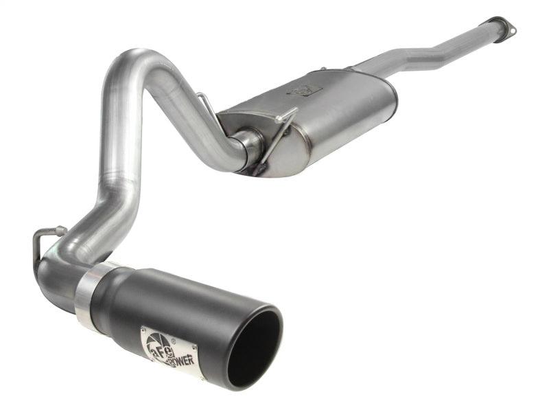 aFe MACHForce XP Exhausts Cat-Back SS-409 EXH CB Toyota Tacoma 05-13 V6-4.0L (Blk Tip) | Too Fast Autoparts | Order Online