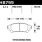 Hawk 14-16 Toyota Highlander HPS 5.0 Rear Brake Pads