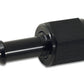Vibrant Female -20AN to 1/2in Hose Barb Straight Aluminum Adapter Fitting - Black Anodized