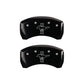 MGP Rear set 2 Caliper Covers Engraved Rear GT500 Shelby & Cobra Black finish silver ch