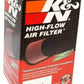 K&N Filter Universal Rubber Round Air Filter 20 Deg Flange Angle 2.25in Flange ID x 3.5in OD x 6in H