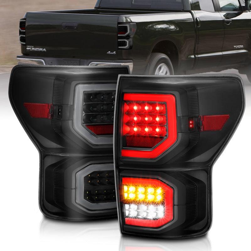 ANZO 2007-2013 Toyota Tundra LED Taillights Plank Style Black w/Smoke Lens | Too Fast Autoparts | Order Online | Canada & USA Shipping