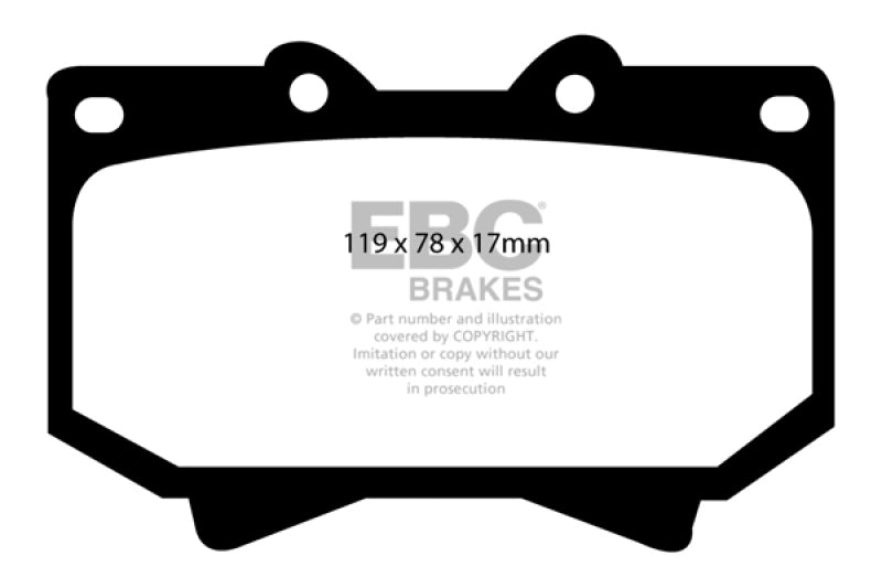 EBC 98-07 Lexus LX470 4.7 Greenstuff Front Brake Pads