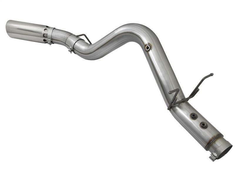 aFe LARGE BORE HD 5in 409-SS DPF-Back Exhaust w/Polished Tip 2017 GM Duramax V8-6.6L (td) L5P | Too Fast Autoparts | Order Online