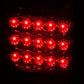 ANZO 1991-1997 Toyota Land Cruiser Fj LED Taillights Red/Clear
