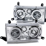 ANZO 1991-1994 Toyota Land Cruiser Crystal Headlights w/ Halo Chrome | Too Fast Autoparts | Order Online | Canada & USA Shipping