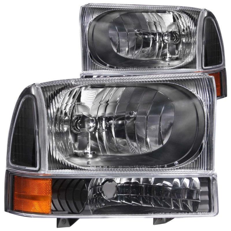 ANZO 2000-2004 Ford Excursion Crystal Headlights Black | Too Fast Autoparts | Order Online | Canada & USA Shipping
