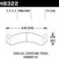 Hawk Chevy / GMC Truck / Hummer LTS Street Front Brake Pads