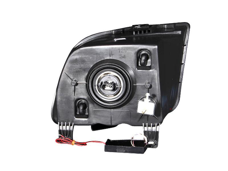 ANZO 2005-2009 Ford Mustang Crystal Headlights w/ Halo Black (CCFL) | Too Fast Autoparts | Order Online | Canada & USA Shipping