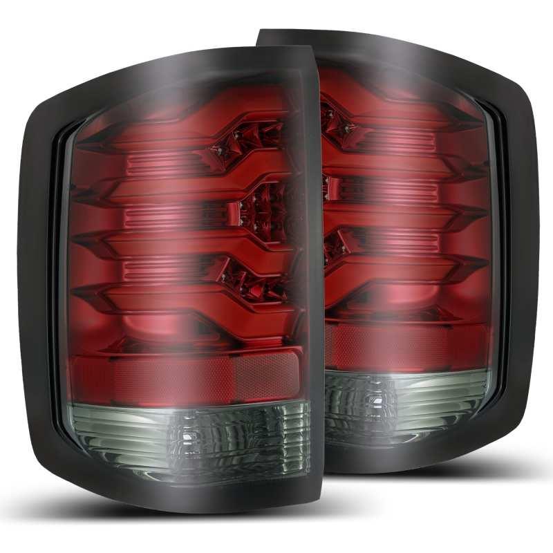 AlphaRex 14-18 Chevrolet Silverado 1500 PRO-Series LED Tail Lights Red Smoke | Too Fast Autoparts | Order Online