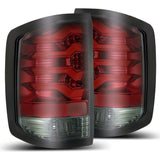 AlphaRex 14-18 Chevrolet Silverado 1500 PRO-Series LED Tail Lights Red Smoke | Too Fast Autoparts | Order Online
