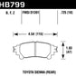 Hawk 14-16 Toyota Highlander HPS 5.0 Rear Brake Pads