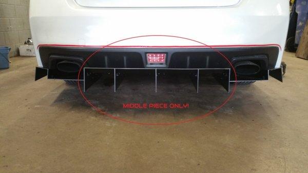 custom center/middle Rear Diffuser