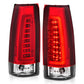 ANZO 1999-2000 Cadillac Escalade LED Taillights Chrome Housing Red/Clear Lens Pair | Too Fast Autoparts | Order Online | Canada & USA Shipping