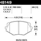 Hawk 94-05 Miata / 01-05 Normal Suspension HPS Street Front Brake Pads (D635)