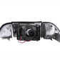 ANZO 1987-1993 Ford Mustang Crystal Headlights Chrome w/ Corner Lights 2pc | Too Fast Autoparts | Order Online