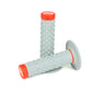 Renthal Soft/Firm MX Dual Compound Grips Tapered 1/2 Waffle - Gray/Red