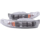 ANZO 1994-1997 Acura Integra Euro Parking Lights Chrome w/ Amber Reflector | Too Fast Autoparts | Order Online | Canada & USA Shipping