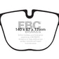 EBC 10+ BMW X5M 4.4 Twin Turbo Redstuff Rear Brake Pads