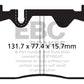 EBC 12+ Audi Q5 2.0 Turbo (Brembo) Greenstuff Front Brake Pads