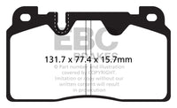 EBC 12+ Audi Q5 2.0 Turbo (Brembo) Yellowstuff Plaquettes De Frein Avant