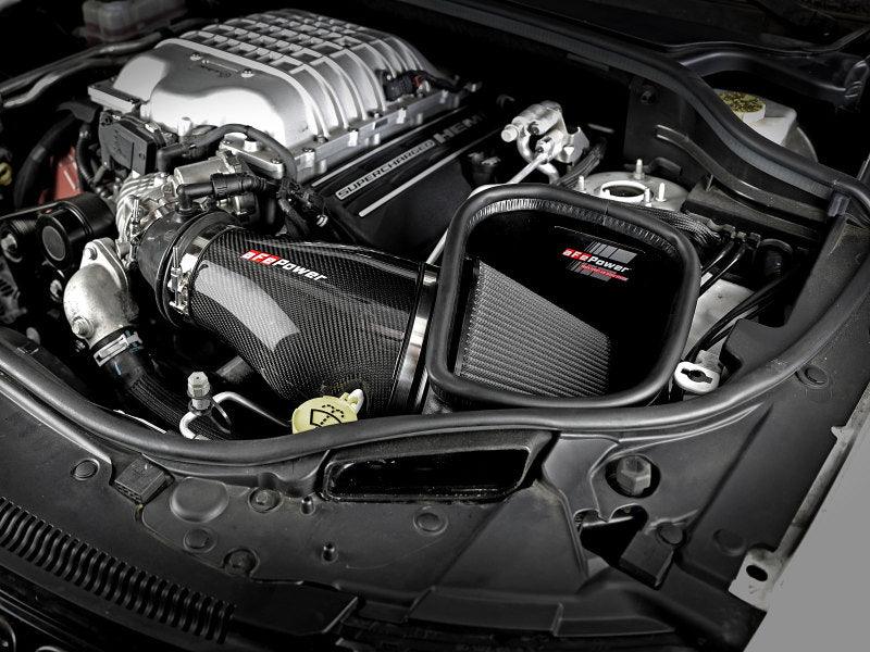 aFe Track Series Carbon Fiber Pro Dry S AIS - 2018 Jeep Grand Cherokee Trackhawk (WK2) V8-6.2L(SC) | Too Fast Autoparts | Order Online