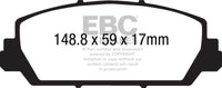 EBC 12+ Acura RDX 3.5 Greenstuff Front Brake Pads