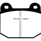 EBC 99-03 Mitsubishi Lancer Evolution 2.0 Turbo Redstuff Rear Brake Pads