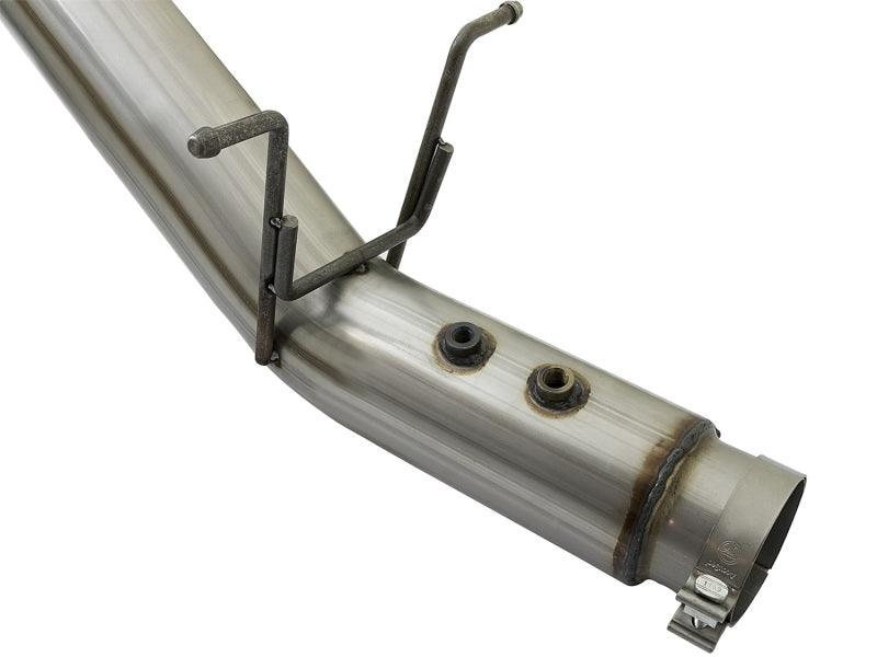 aFe LARGE BORE HD 5in 409-SS DPF-Back Exhaust w/Polished Tip 2017 GM Duramax V8-6.6L (td) L5P | Too Fast Autoparts | Order Online